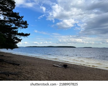 Calm Lake View In The Forest, Blue Sky