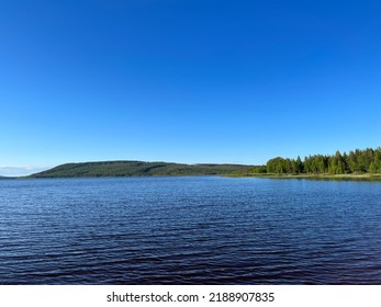 Calm Lake View In The Forest, Blue Sky