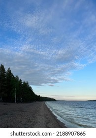 Calm Lake View In The Forest, Blue Sky