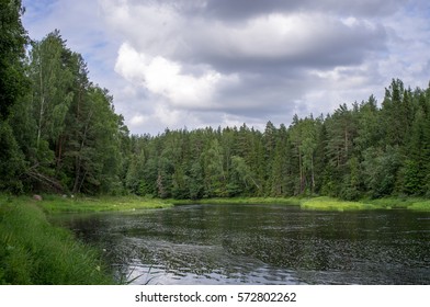 Calm River Mid Summer Between Green Stock Photo 572802262 | Shutterstock