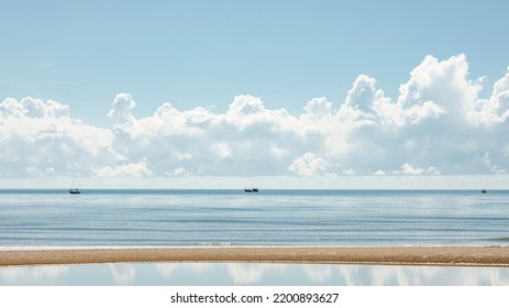 The calm sea and daylight beach in summer of thailand - Shutterstock ID 2200893627