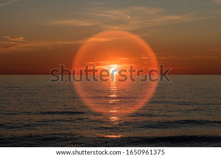 Similar – Sonnenuntergang an der Nordseeküste