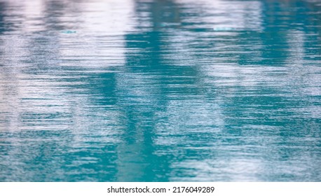 Calm Sea Texture Background With Iceberg Reflection - Greenland