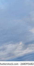 Calm sky with soft clouds

