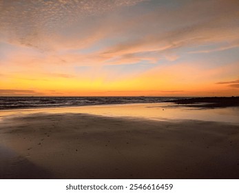 Calm sunset after glow with calm ambience