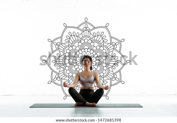 Calm Thai Woman Practicing Yoga On Stock Photo Edit Now 1472685398