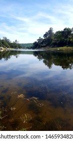 Calm Water On Chowchilla River In Madera County