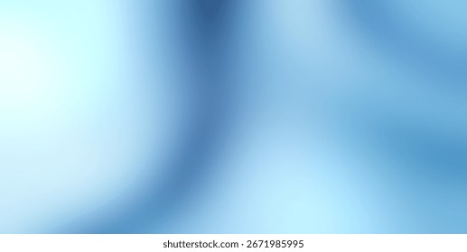 Calming abstract background with a smooth gradient of blues and a soft white highlight. Perfect for medical, technology, or welliness themes and clean design projects.