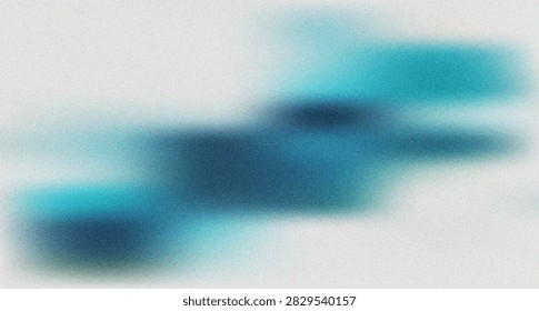 A calming abstract composition featuring smooth diagonal streaks in cool teal and blue green tones on a soft light canvas with subtle grain.