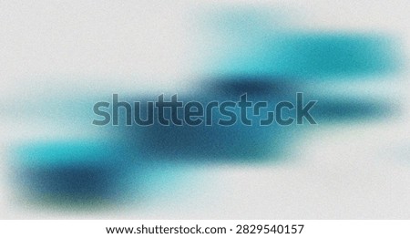 A calming abstract composition featuring smooth diagonal streaks in cool teal and blue green tones on a soft light canvas with subtle grain.