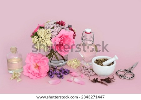 Similar – Image, Stock Photo Green cosmetics and spa with flowers