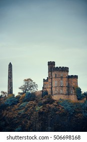 Calton Hill in Edinburgh, United Kingdom. - Shutterstock ID 506698168