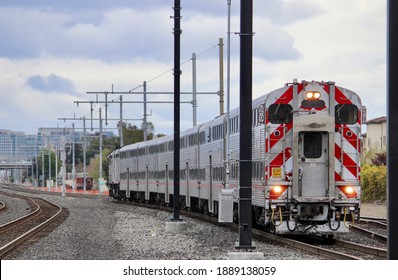 Caltrain In Santa Clara CA