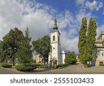 The Calvinist Square and the calvinist Church of town Levice, Slovakia