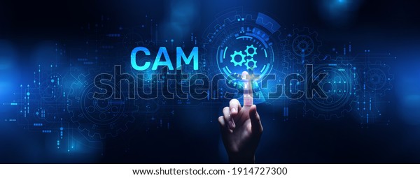 CAM Software\
system Computer-aided manufacturing engineering  application design\
and modeling concept.