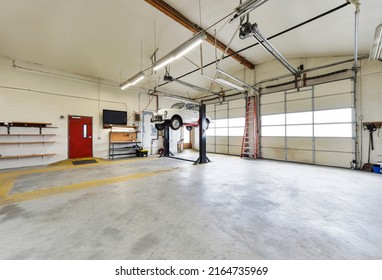 Camano, WA, USA - June 2, 2022: Modern Residential Garage Interior