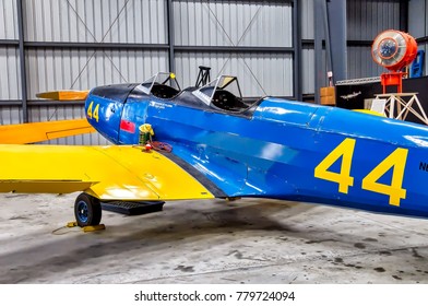 Camarillo, USA. Circa November 2009. Vintage Fairchild PT-19A Airplane At Display In Camarillo Airport.