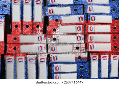 Cambodia Flag Colors Folder