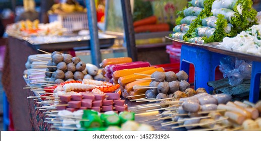 Cambodian Street Food Market In Phnom Penh