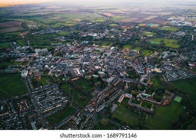 Cambridge Aerial Drone view UK