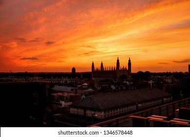 Cambridge, England- sunset in Cambridge