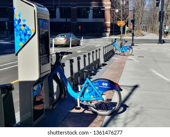 blue bikes station