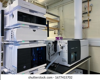 Cambridge MA USA - 3/16/2020 - Agilent QTOF for mass spectrometry - Shutterstock ID 1677415702