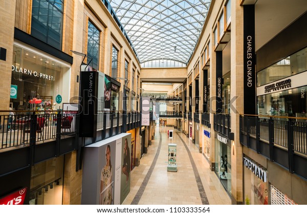 Cambridge Uk18072017interior Empty Shopping Mall Grand