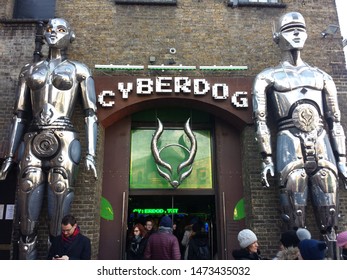 Camden Lock Market, London, UK - February 2019: The Entrance Of The High Tech Store Called 