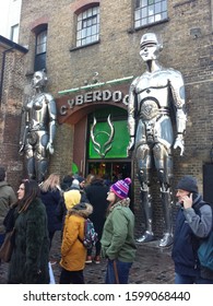 Camden Lock Market, London, UK - February 2019: The Entrance Of The High Tech Store Called 