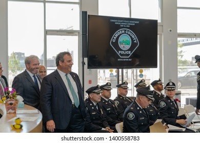 Camden, NJ / USA - May 15 2019: Camden Metro Police Annual Award Ceremony At American Water Headquarters Chris Christie