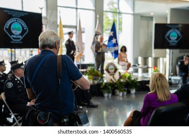 Camden, NJ / USA - May 15 2019: Camden Metro Police Annual Award Ceremony At American Water Headquarters Photographer