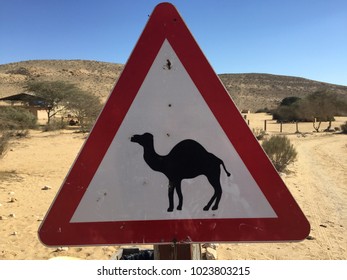 Camel Crossing Sign