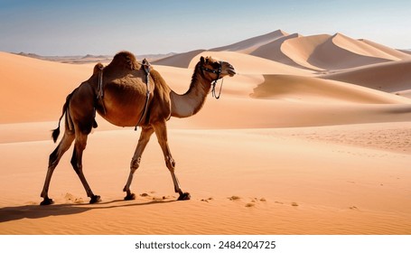 Camels in Desert area Quarter Desert in Saudi Arabia - Powered by Shutterstock