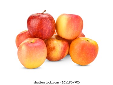 Cameo Apples Isolated On White Background.