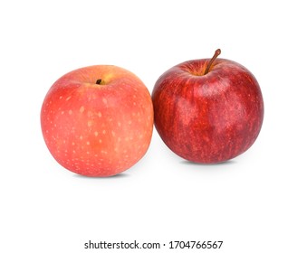 Cameo Apples Isolated On White Background.