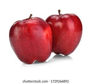 Cameo Apples Red Isolated On White Background.