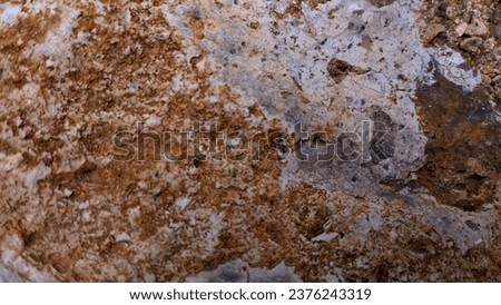 Camera capture of the texture of a mountain rock that was hit and split
