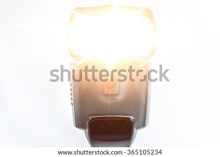 camera flash firing