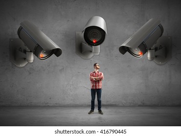 Camera keep an eye on man