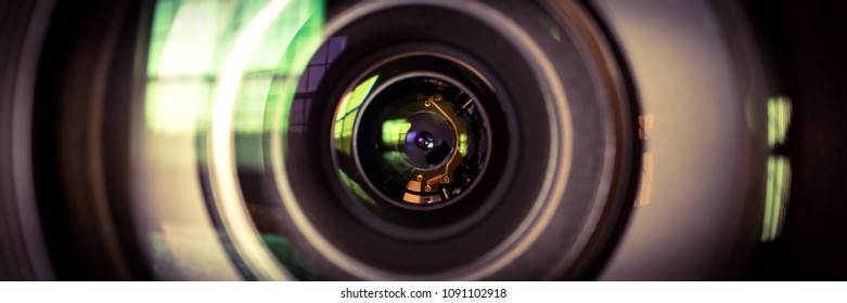 Camera Lens Up Close