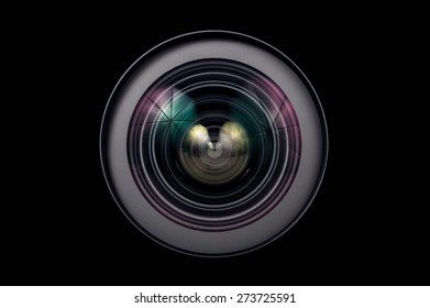 Camera Lens Close Up Isolated