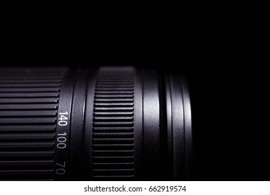 camera lens in the dark