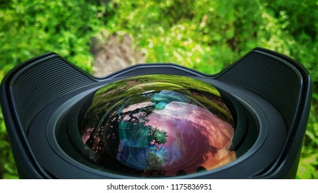 camera lens reflection