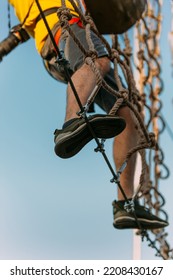 Camera Man Making His Way Forward To Capture The Next Shot For The Photo Shoot In The Adventure Park