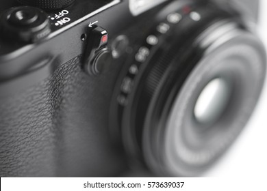 camera on white background