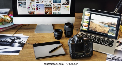 Camera Photography Design Studio Editing Concept