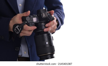 Camera professional with transparent background