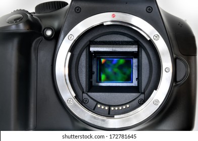 Camera Sensor CCD Or Cmos Closeup