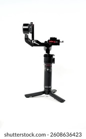 Camera stabilization technology isolated on the white background, clipping path